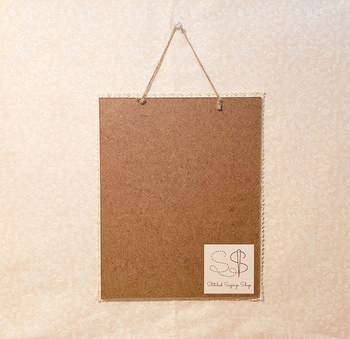 Signe de citation de broderie, décoration de la maison, art mural