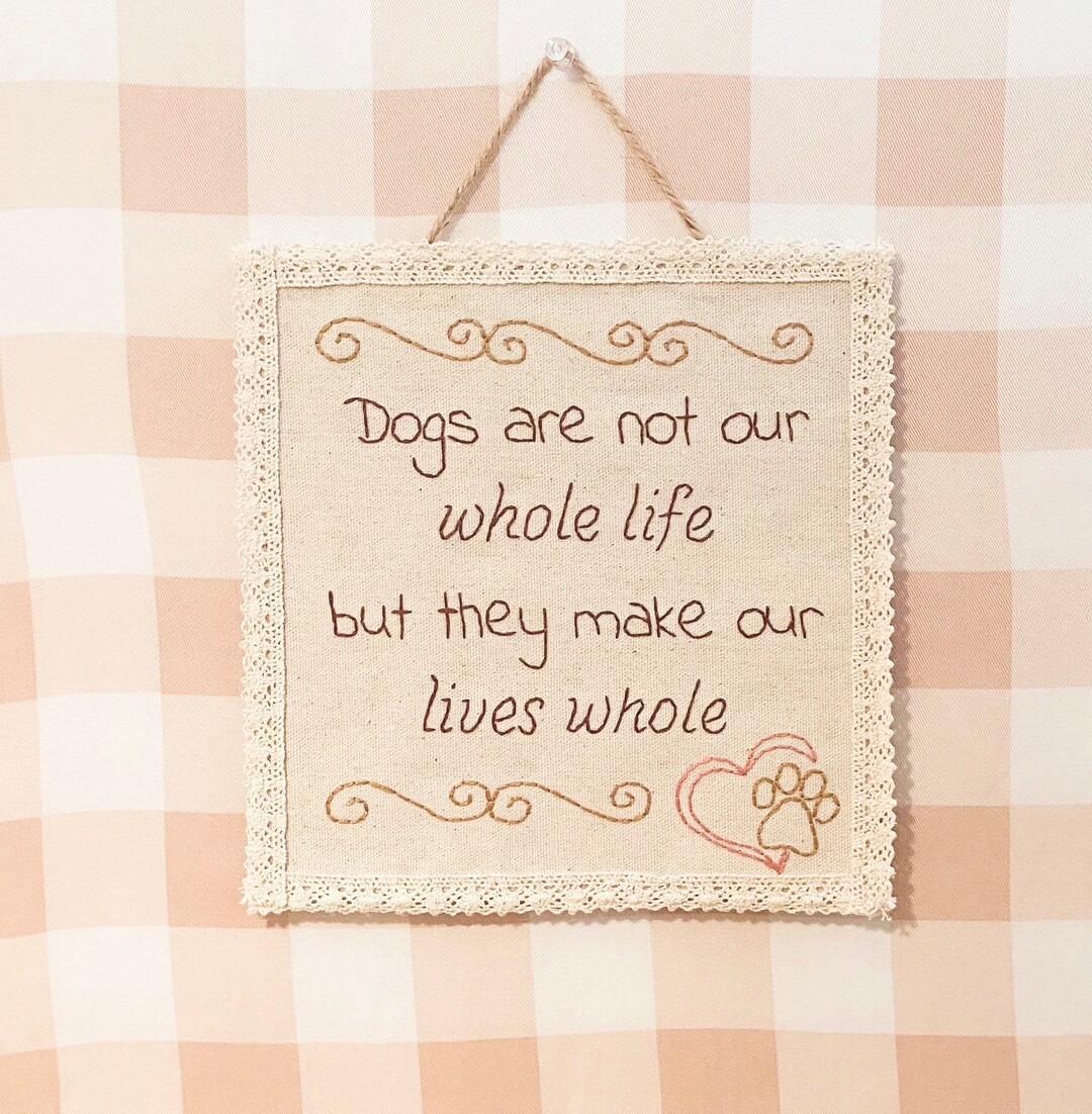 Signe de citation de broderie décoration de la maison Etsy France