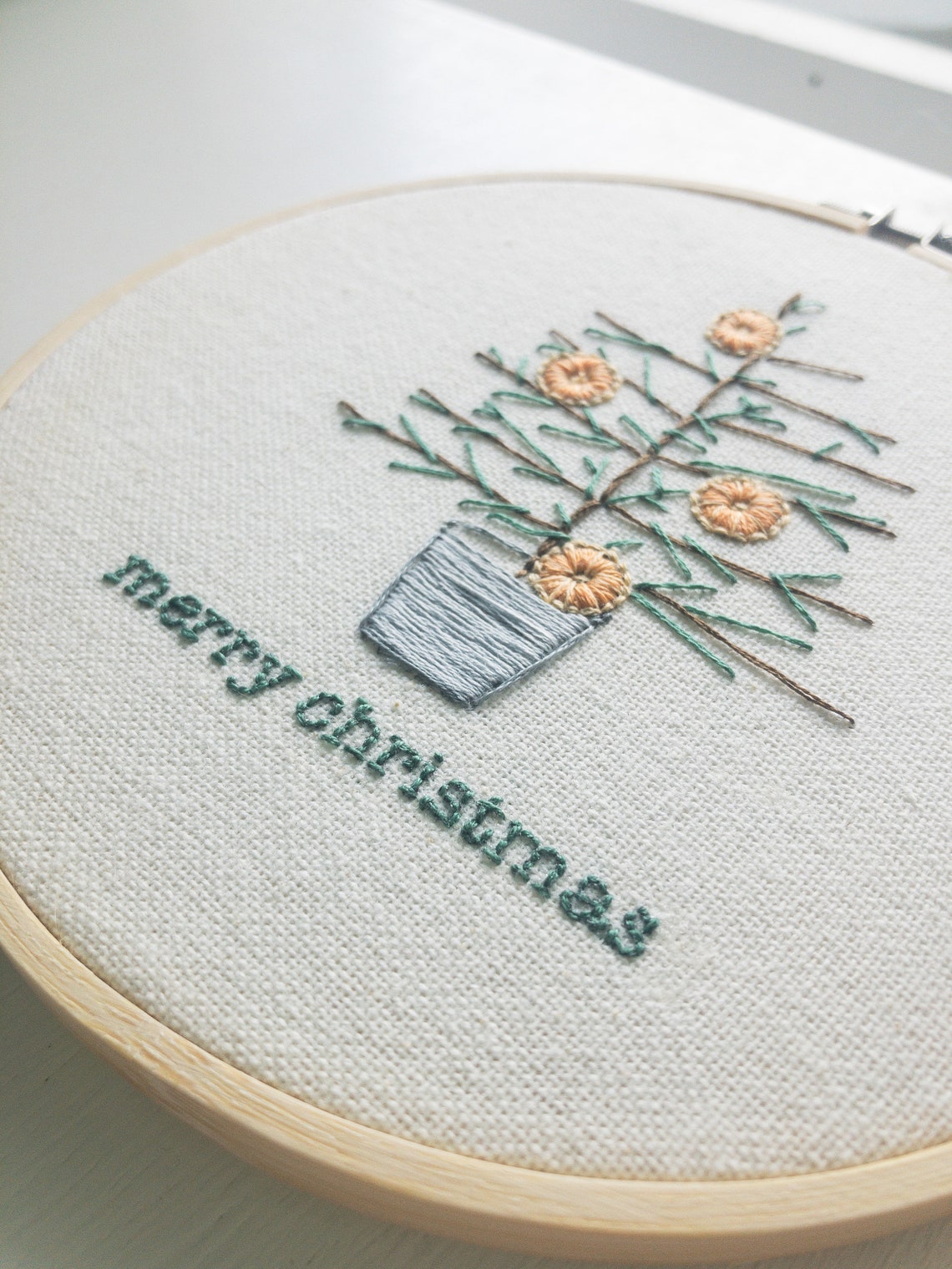 Christmas Tree Hand Embroidery Pattern - Digital Download PDF - Mini ...