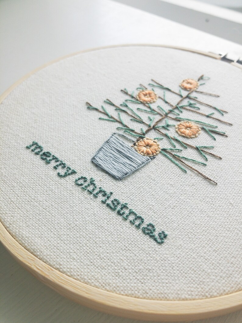 Christmas Tree Hand Embroidery Pattern - Digital Download PDF - Mini ...