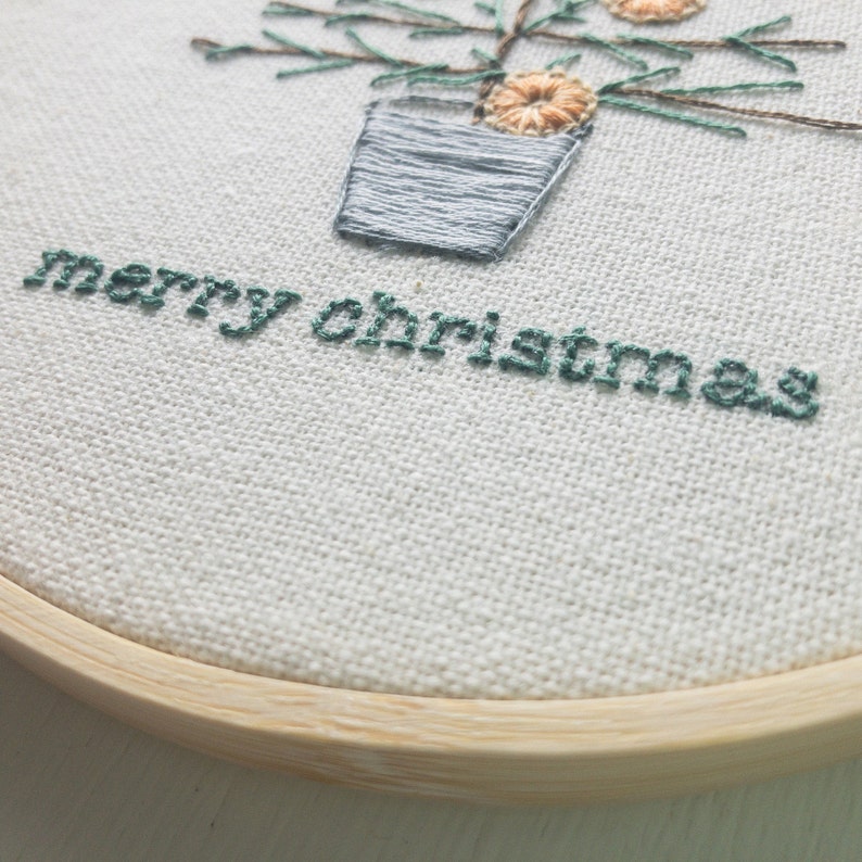 Christmas Tree Hand Embroidery Pattern - Digital Download PDF - Mini ...