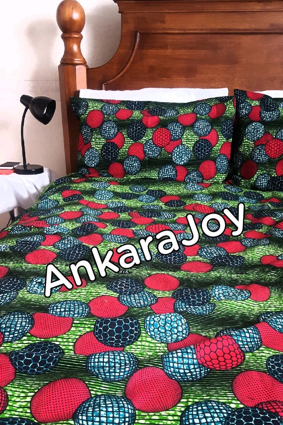 Ankara Duvet Cover Set African Print Duvet Set Geometric Etsy
