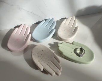 8cm Jesmonit Handschale, Minimal Schmuckschale, Ringschale, Schmuckschale, Jesmonit, Schmuckaufbewahrung, Geschenke für sie, Haushaltswaren, neutrales Dekor