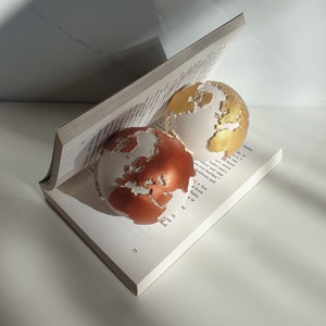 Jesmonite Globe Ornament, Jesmonite, Housewarming gift, Earth, Gifts for Her, Homeware, Home Decor, Ornament, Neutral Decor, Concrete Decor