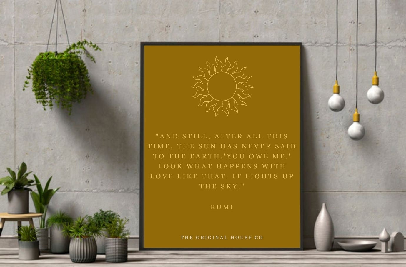 A4 Framed Islamic Quote Print wall hanging digital art Etsy