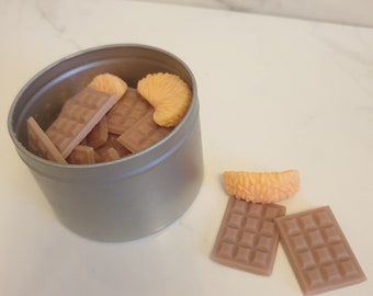 Chocolate Orange Soy Wax Melts, Scented melts, Gifts for her, Vegan Wax Melts, Soy Wax Melts, Food Wax Melts, Food Wax, Aesthetic Wax Melts