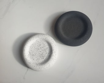 9 cm Jesmonit runde Schale, minimale Schmuckschale, Ringablage, Schmuckschale, Jesmonit Schmuck Aufbewahrung, Geschenke für sie, Haushaltswaren, neutrales Dekor