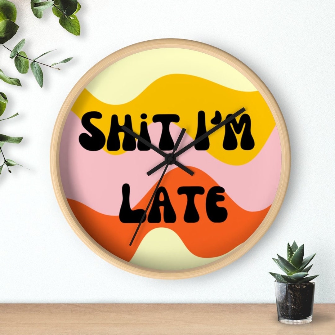 Mod Cute Wall Clock, Retro Wall Clock, Colorful Wall Clock, Fun Clock