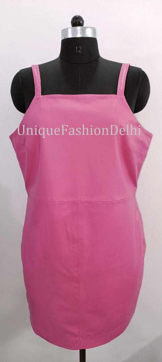 Buy Handmade Lambskin Leather Dungaree Dress: Vintage Black Outfit Online  in India - Etsy