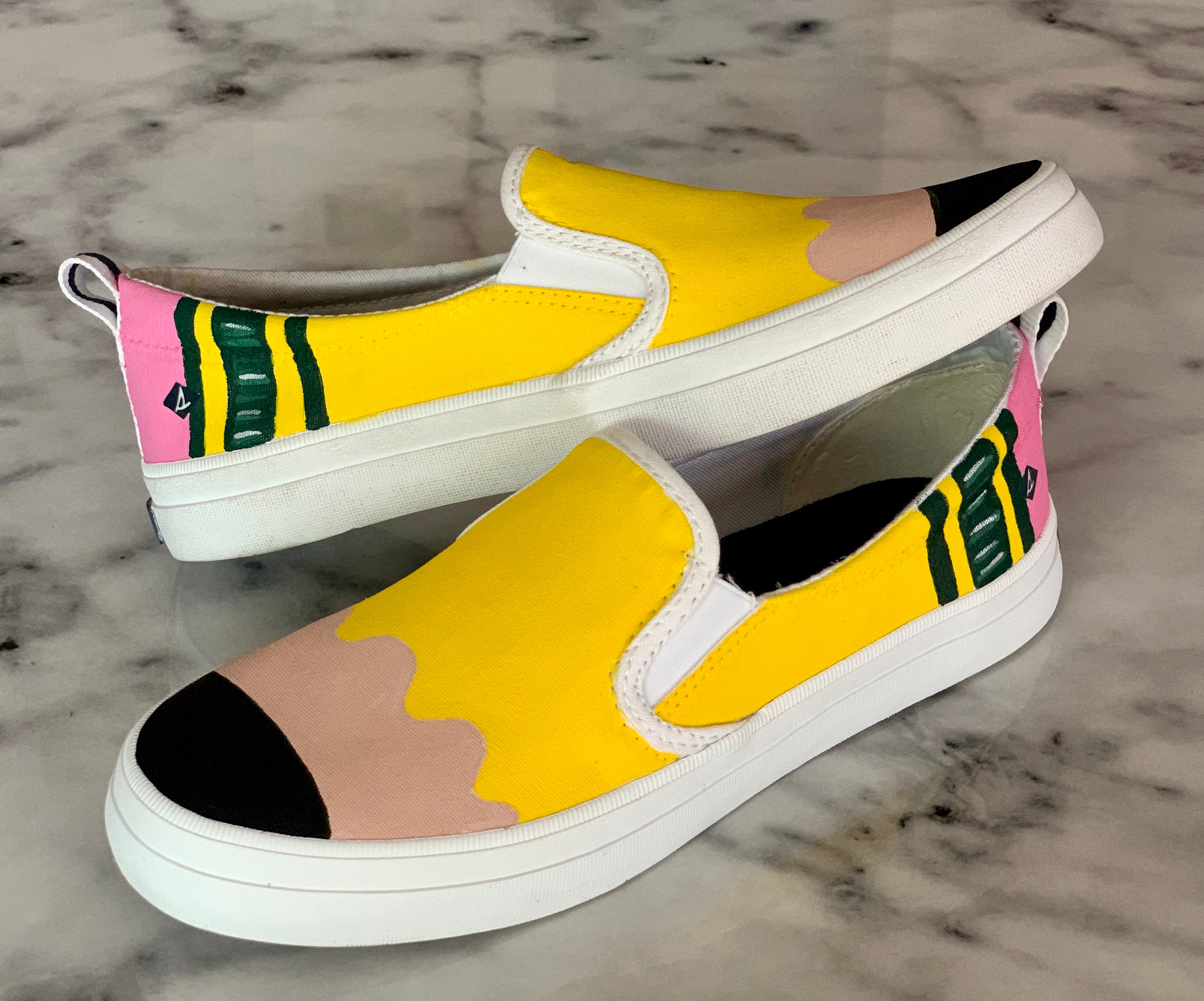 Zapatos de lápiz pintados personalizados Etsy