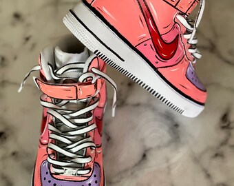 Custom Painted Cartoon Style Air Force 