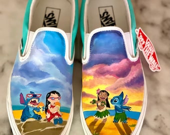 Ohana Custom Painted Shoes
