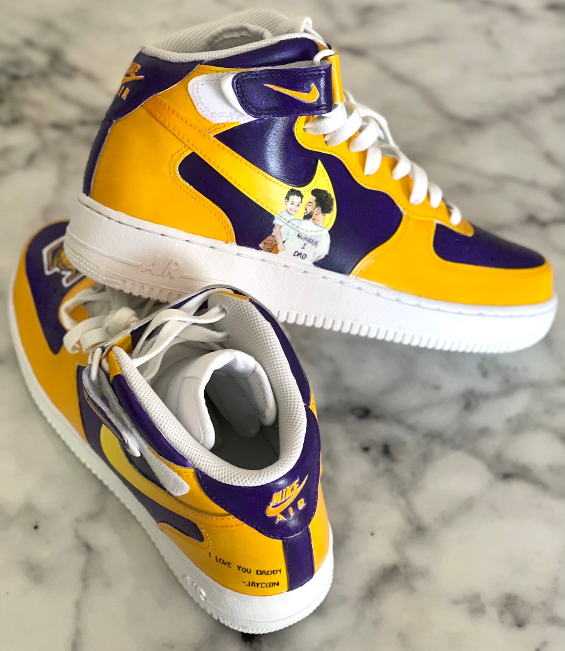 custom lakers shoes