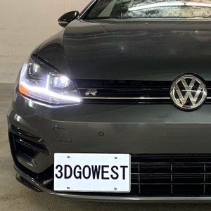 Support de plaque d'immatriculation MK7.5 GOLF R 2018-2021