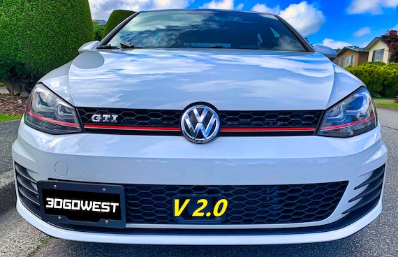 volkswagen gti license plate frame