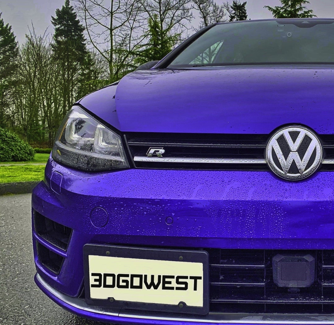 20172015 MK7 GOLF R License Plate Holder Etsy