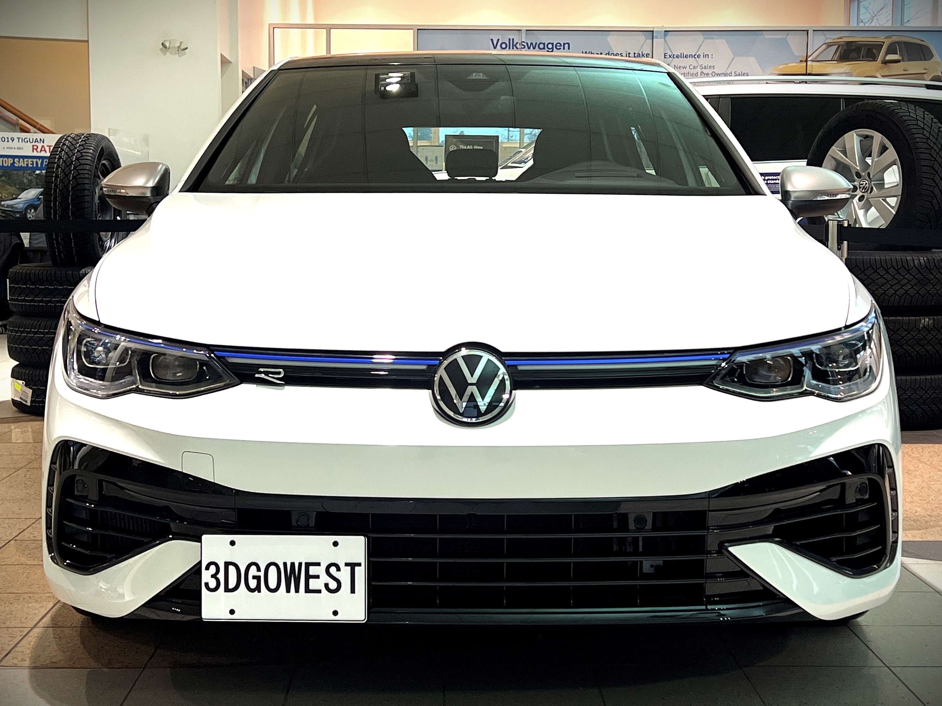 VW Golf R Front License Plate Mount (MK8) 2022