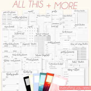 Digital Student Planner, Printable Student Planner Study Organizer ...