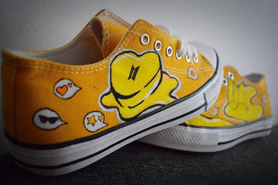 Bts painted best sale shoes