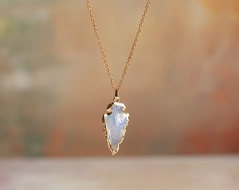 Opal, Arrow Head, Pendant, Gem Charm, Gold Filled Chains, Gold Filled Clasp, Layered Necklace