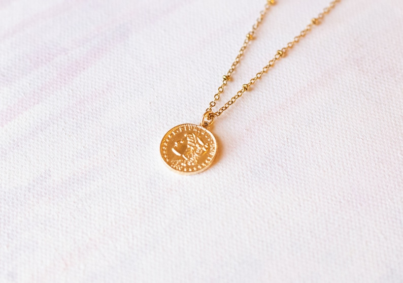 Greek Goddess Necklace, Coin Necklaces, Layering Necklaces, Gold Filled ...
