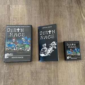 DEATH RACE for the Atari 2600 game cartridge videogame and printed manual and box VCS