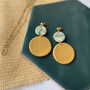 Modern Polymer Clay Earrings