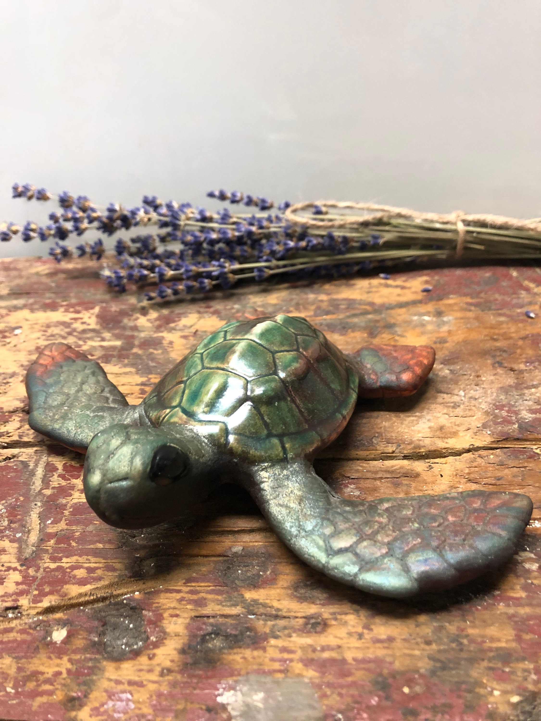 Raku Pottery Mini Turtles – Sea Things Ventura