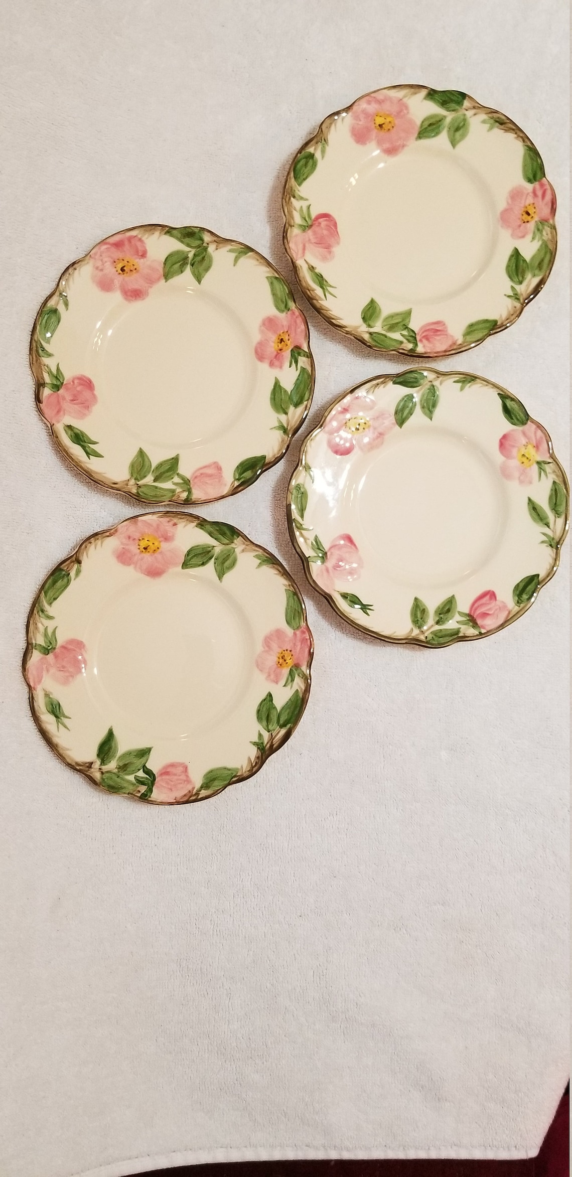 Set of 4 Desert Rose 6 3/8 bread and butter plates Etsy