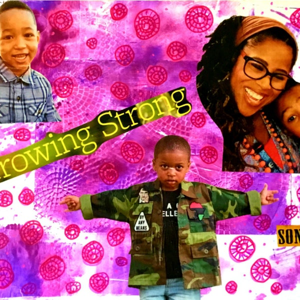 Growing Strong Sons Downloadable Print, African American Art, Healthy Black Boys, Uplifting Black Boys, Inspirational, Empowering, Wall Art