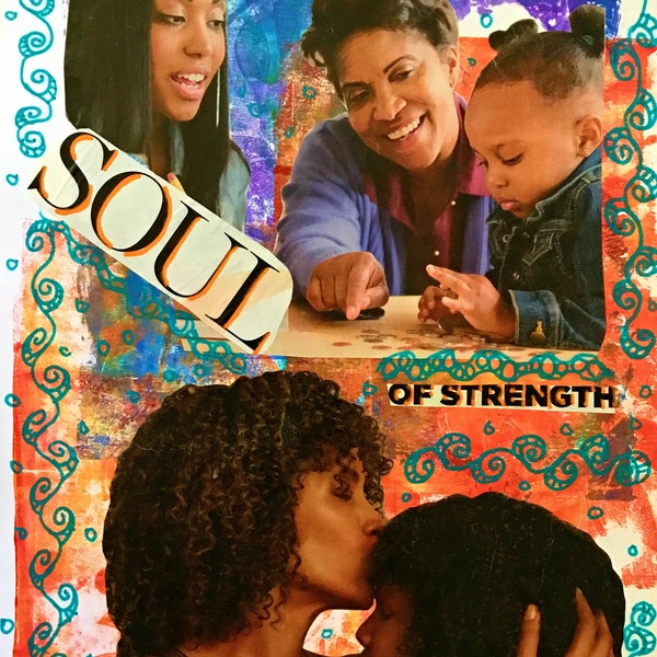 Soul Of Strength Downloadable Print, African American Art, Black Mothers, Love, Black Grandmothers, Inspirational, Empowering, Wall Art
