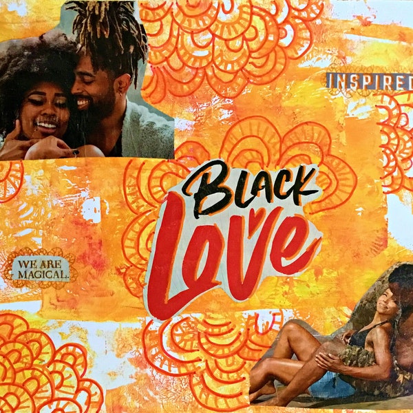 Inspired Black Love Downloadable Print, African American Art, Black Art, Couples, Love, Black Love, Inspirational, Empowering, Wall Art