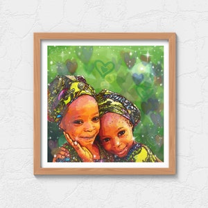 Sister Love, Hearts, Sibling Love, Little Girls, African Headwraps, Sisters, Children, Cute Kids, Sweet Little Kids, Hugging