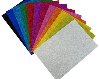 Allgala Glitter EVA Foam Paper Various Color and Size - Perfect for Kids Art Projects and Classrooms or Cosplay