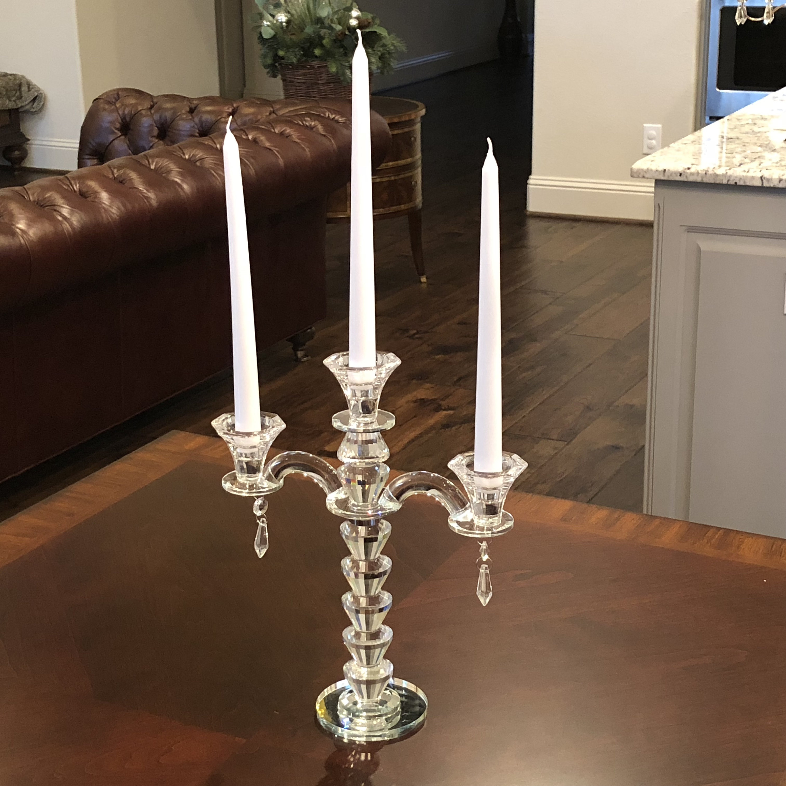 Allgala 3Arm Crystal Candelabra Taper Candlestick Candle Etsy