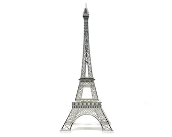 Allgala Eiffel Tower Statue Decor Alloy Metal, 7" to 24", Many color to choose from