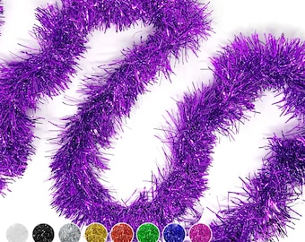 Allgala 50 Feet Christmas Foil Tinsel Garland Decoration for Holiday Tree Walll Rail Home Office Event