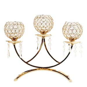 Allgala 3-Arm Bowls Tealight Candelabra Candle Holder