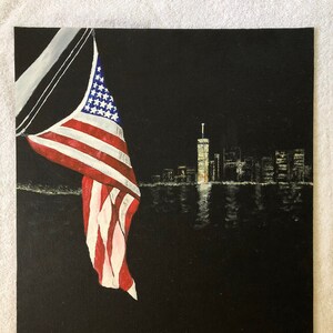 Let it Ring - New York City Freedom Tower Painting