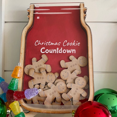 Christmas Countdown Digital File SVG Christmas Laser File Etsy