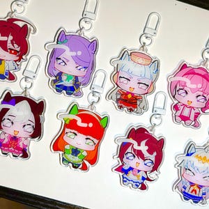 Uma Musume Glitter Acrylic Keychain