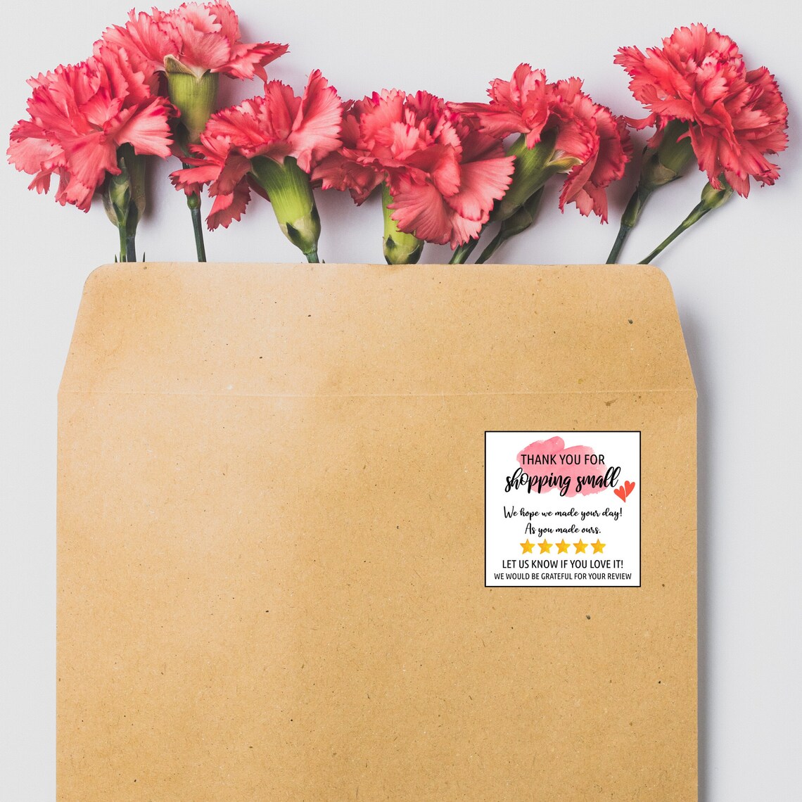 Printable Thank You Stickers Thank You Cards For Small | Etsy