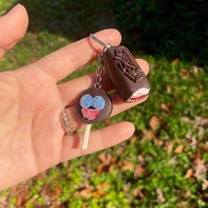 Mexican candy keychain, gansito keychain, paleta payaso keychain, gansito and paleta payaso