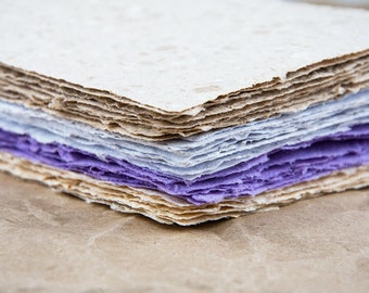 Handmade paper, sustainable stationery for special occasions & wedding invitations, environmentally friendly, biodegradable