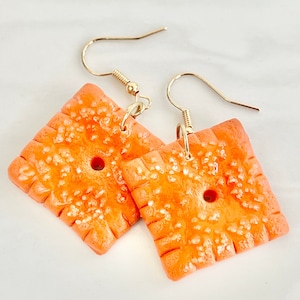 Cheese Cracker Earrings/ Dangle and Studs