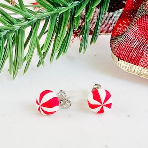 Peppermint Stud Earrings