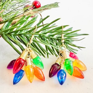 Weihnachtslichter Ohrringe / Clusters