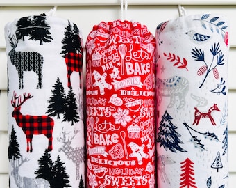 Christmas Plastic Bag Holders 6.5"x16"