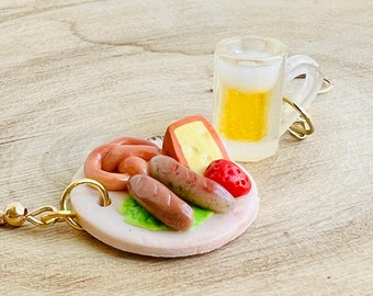 Beer & Bratwurst Earrings/ Oktoberfest