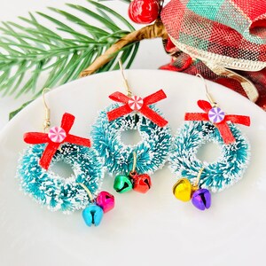Christmas Wreath Earrings